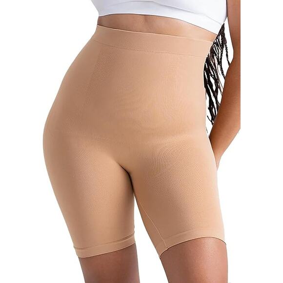 Empetua Women's XL/XXL Beige High Waisted Shaper Shorts Shapewear Sexy G28-8 - Picture 1 of 8